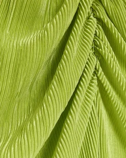 River Island Lime plisse ruched cowl dress< Dresses