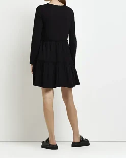 River Island Maternity long sleeve frill mini dress< Maternity