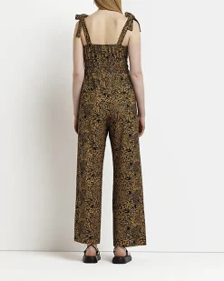 River Island Maternity animal print shirred jumpsuit< Jumpsuits & Playsuits