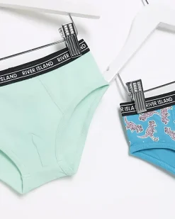 River Island Mini boys dinosaur print briefs 6 pack< 5 - 8 Yrs