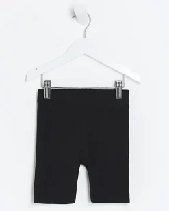 River Island Mini girls plain rib cycle shorts< 3 - 5 Yrs