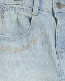 River Island Mini girls heart pocket paperbag jeans< 3 - 5 Yrs
