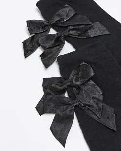 River Island Mini girls bow knee high socks< Tights & Socks