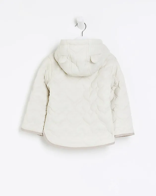 River Island Mini girls heart padded jacket< 3 - 5 Yrs