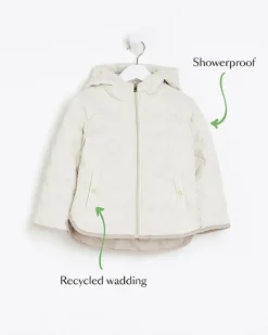 River Island Mini girls heart padded jacket< 3 - 5 Yrs