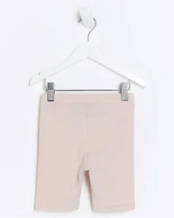 River Island Mini girls plain rib cycle shorts< 3 - 5 Yrs