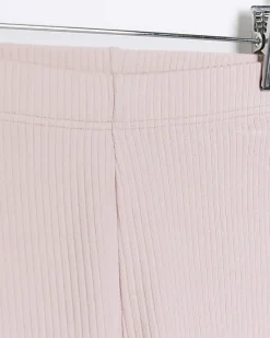 River Island Mini girls plain rib leggings< 3 - 5 Yrs
