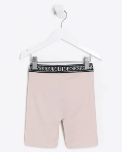 River Island Mini girls RI rib cycle shorts< 3 - 5 Yrs