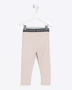 River Island Mini girls RI rib leggings< 3 - 5 Yrs