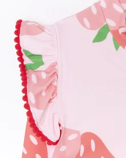 River Island Mini girls strawberry swimsuit set< 3 - 5 Yrs