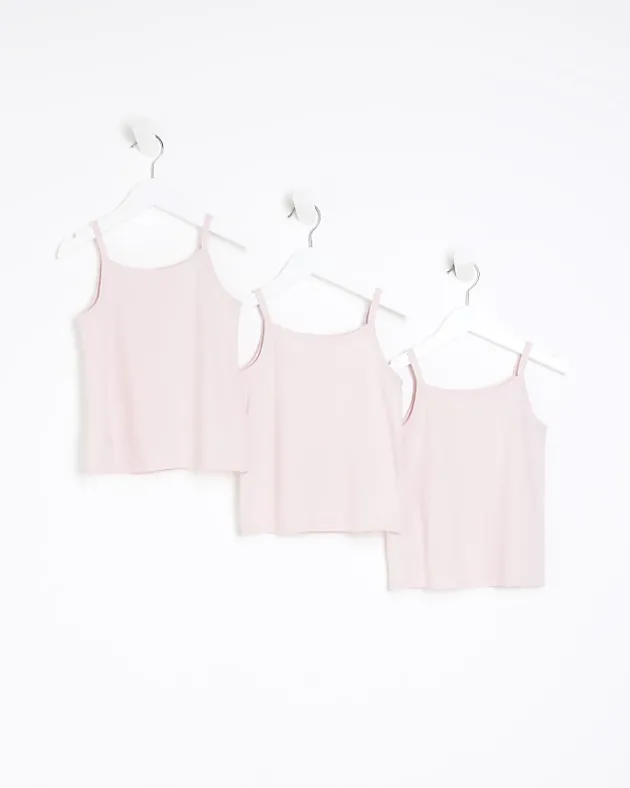 River Island Mini girls vests 3 pack< Tights & Socks