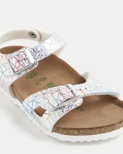 River Island Mini girls Birkenstock hologram sandals< Shoes & Boots