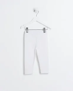 River Island Mini Girls Check Bow Hem Leggings< 3 - 5 Yrs
