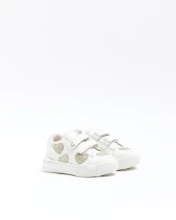 River Island Mini girls Glitter Heart trainers< Shoes & Boots