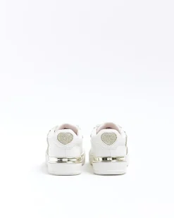 River Island Mini girls Glitter Heart trainers< Shoes & Boots