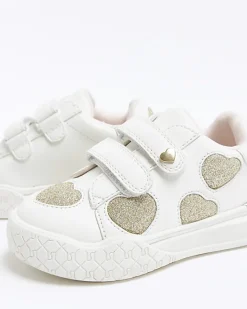 River Island Mini girls Glitter Heart trainers< Shoes & Boots