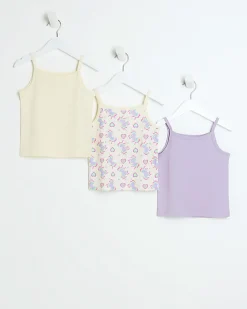 River Island Mini girls unicorn vest 3 pack< Tights & Socks