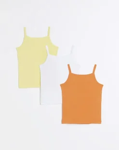River Island Mini girls vests 3 pack< Tights & Socks