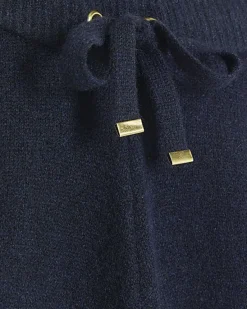 River Island Navy Knit Straight Fit Joggers< Trousers
