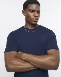 River Island muscle fit short sleeve t-shirt< Essentials