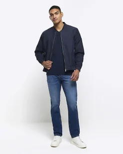 River Island muscle fit V neck t-shirt< Essentials