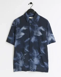River Island regular fit abstract shirt< Shirts