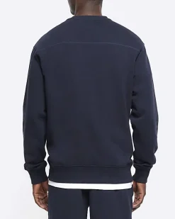 River Island regular fit gothic graphic sweatshirt< Tracksuits