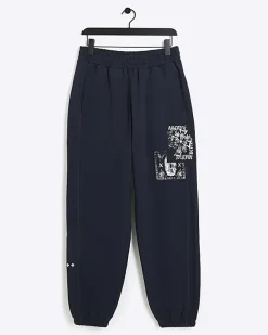 River Island regular fit gothic graphic sweatpants< Tracksuits