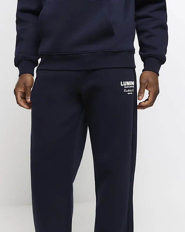 River Island Regular Fit Graphic tracksuit Joggers< Tracksuits