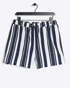 River Island regular fit stripe swim shorts< Shorts
