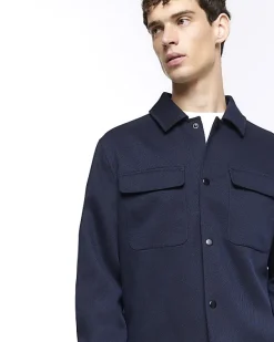 River Island regular fit twill overshirt< Shirts