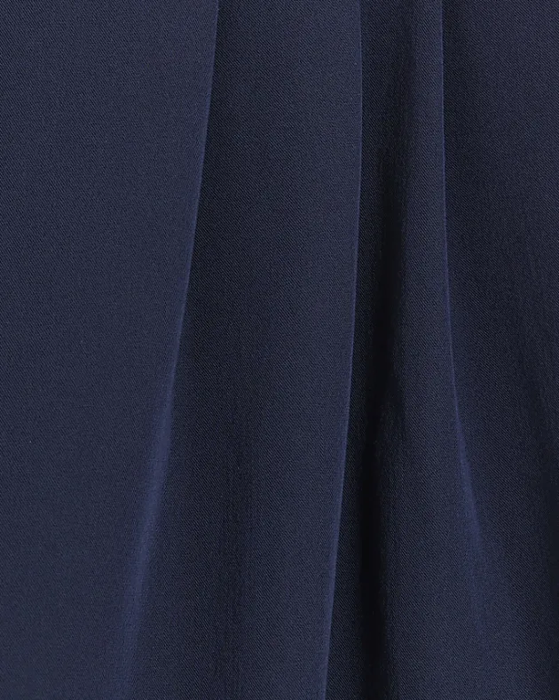 River Island Navy side stripe wide leg trousers< Trousers