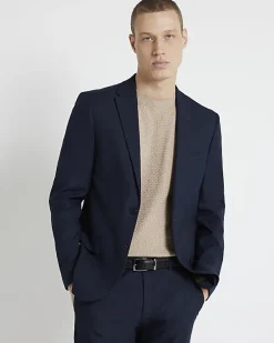 River Island skinny fit twill suit jacket< Suits