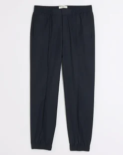 River Island slim fit cuffed smart joggers< Joggers