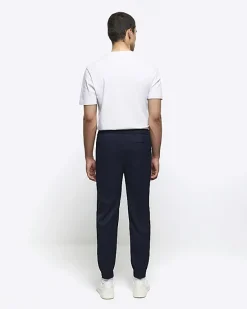 River Island slim fit cuffed smart joggers< Joggers