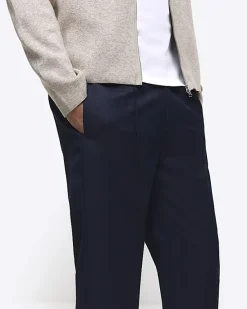 River Island slim fit cuffed smart joggers< Joggers