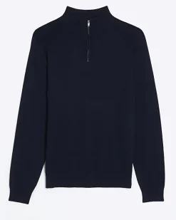 River Island slim fit half zip jumper< Jumpers & Cardigans
