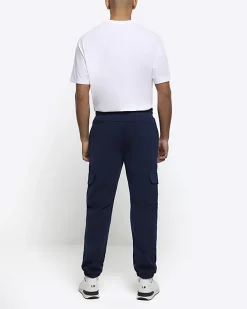 River Island slim fit smart cargo joggers< Tracksuits