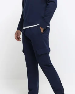 River Island slim fit smart cargo joggers< Tracksuits