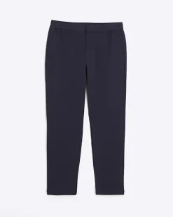 River Island slim fit twill pull on smart joggers< Trousers