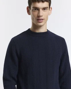 River Island slim fit wool blend crew jumper< Jumpers & Cardigans
