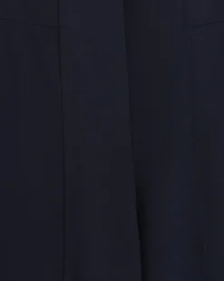 River Island Navy Stitched Wide Leg Trousers< Trousers