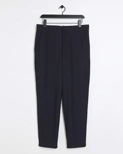 River Island tapered fit plisse smart trousers< Trousers