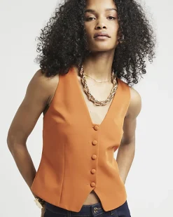River Island Button Front Waistcoat< Suits & Tailoring