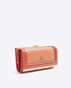 River Island Orange embossed weave purse< Bags, Purses & Luggage