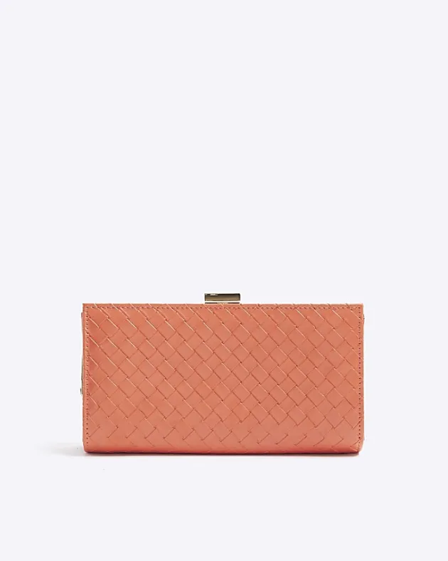 River Island Orange embossed weave purse< Bags, Purses & Luggage