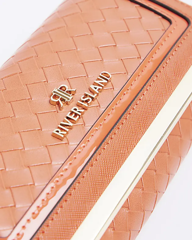 River Island Orange embossed weave purse< Bags, Purses & Luggage