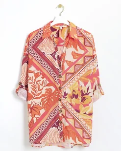 River Island floral oversized beach shirt< Swimwear & Beachwear