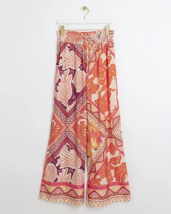 River Island floral wide leg trousers< Trousers