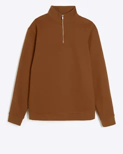 River Island regular fit funnel sweatshirt< Hoodies & Sweatshirts